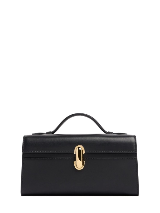 Savette: The Symmetry leather top handle bag - Black - women_0 | Luisa Via Roma