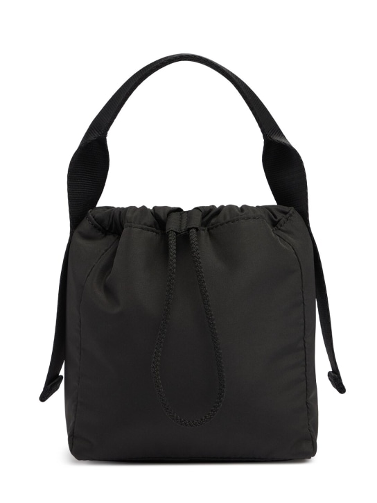 GANNI: Recycled tech top handle bag - Black - women_0 | Luisa Via Roma