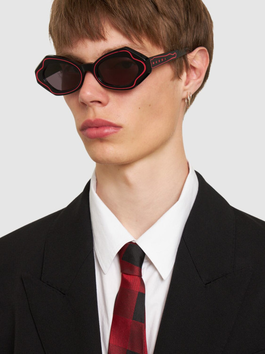 Marni: Unlahand round sunglasses - men_2 | Luisa Via Roma
