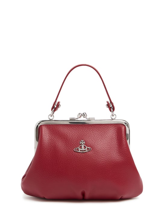 Vivienne Westwood: Granny Frame grained faux leather bag - Red - women_0 | Luisa Via Roma
