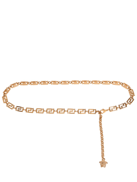 Versace: Metal chain belt - Versace G - women_0 | Luisa Via Roma