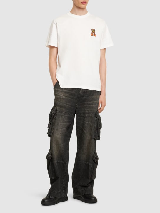 Barrow: Camiseta de algodón con estampado - Blanco - men_1 | Luisa Via Roma