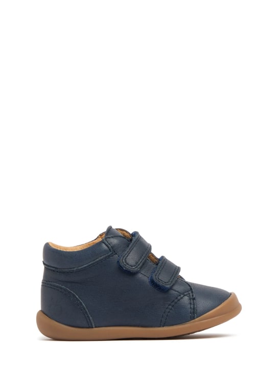 Pom D'api: Flex Up Easy strap shoes - Blue - kids-girls_0 | Luisa Via Roma