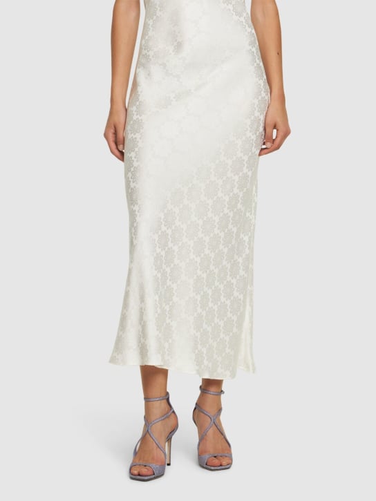 Jimmy Choo: 95mm Azia glittered sandals - women_1 | Luisa Via Roma