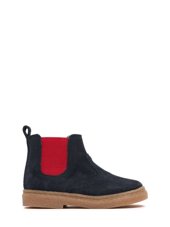 Pom D'api: Bottes Trix Jod Zip - Bleu Foncé - kids-girls_0 | Luisa Via Roma