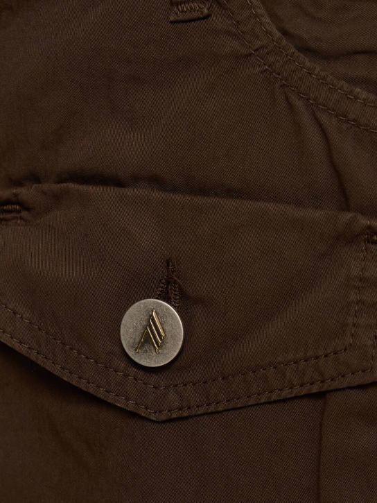The Attico: Minigonna cargo in tela - Downtown Brown - women_3 | Luisa Via Roma