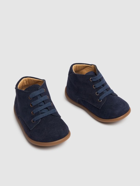 Pom D'api: Scarpe stringate Stand Up Derby - Blu Scuro - kids-boys_1 | Luisa Via Roma