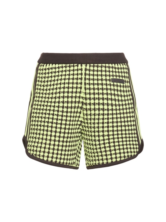 adidas Originals: Wales Bonner crochet shorts - men_0 | Luisa Via Roma
