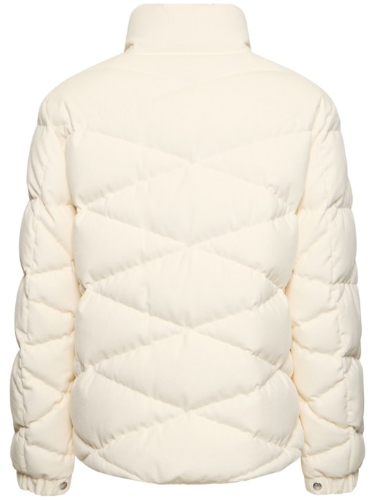 Moncler: Kaver cotton corduroy down jacket - men_4 | Luisa Via Roma