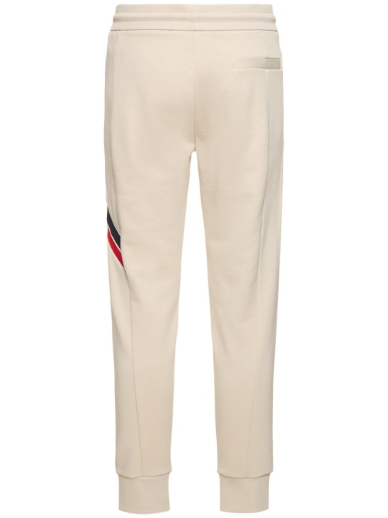 Moncler: Tricolor detail cotton sweatpants - men_4 | Luisa Via Roma