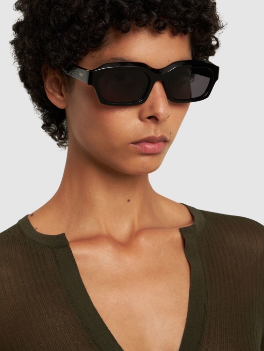Retrosuperfuture: Boletus squared black acetate sunglasses - women_2 | Luisa Via Roma