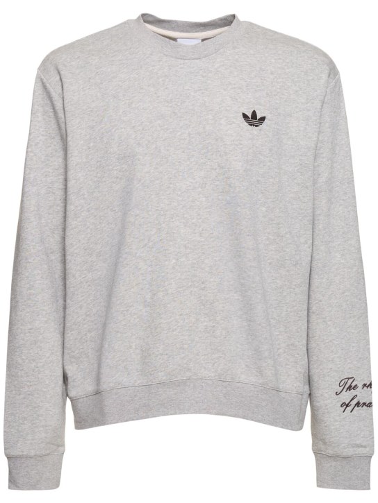 adidas Originals: Wales Bonner crewneck sweatshirt - men_0 | Luisa Via Roma
