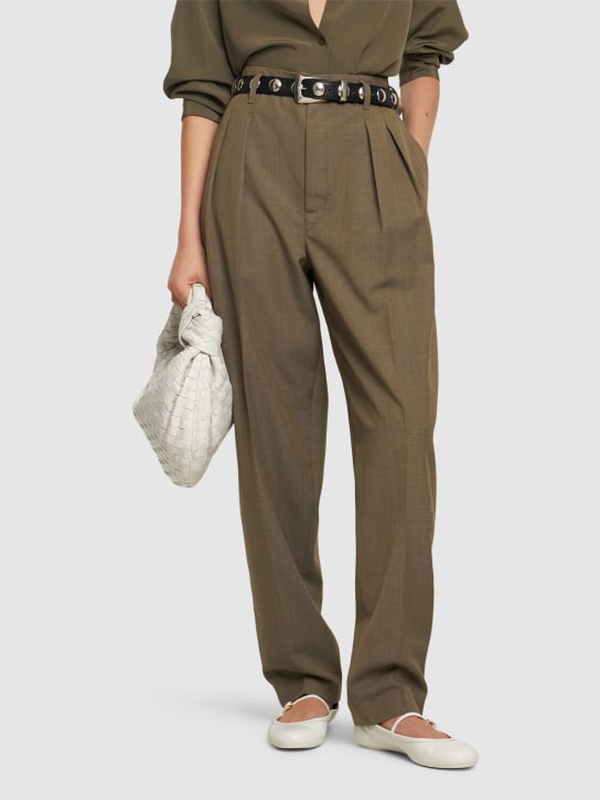 Gianvito Rossi: Carla ソフトレザーフラットシューズ 10mm - women_1 | Luisa Via Roma