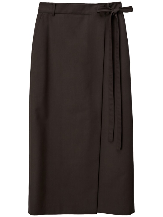 Dunst: Maxi tie skirt - Kahverengi - women_0 | Luisa Via Roma