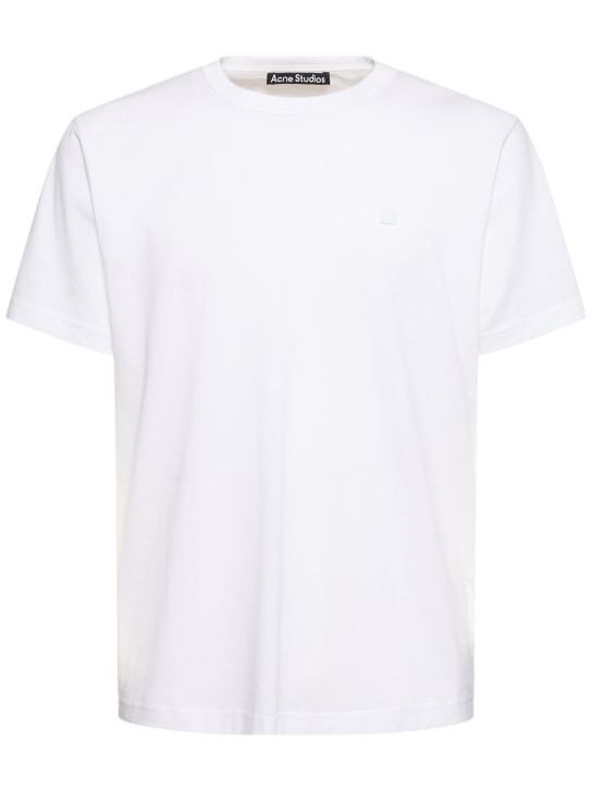 Acne Studios: Nash Face M short sleeve regular t-shirt - men_0 | Luisa Via Roma
