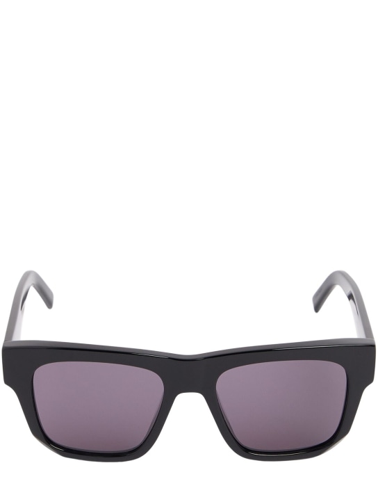 Givenchy: GV Day cat squared acetate sunglasses - Black/Smoke - men_0 | Luisa Via Roma