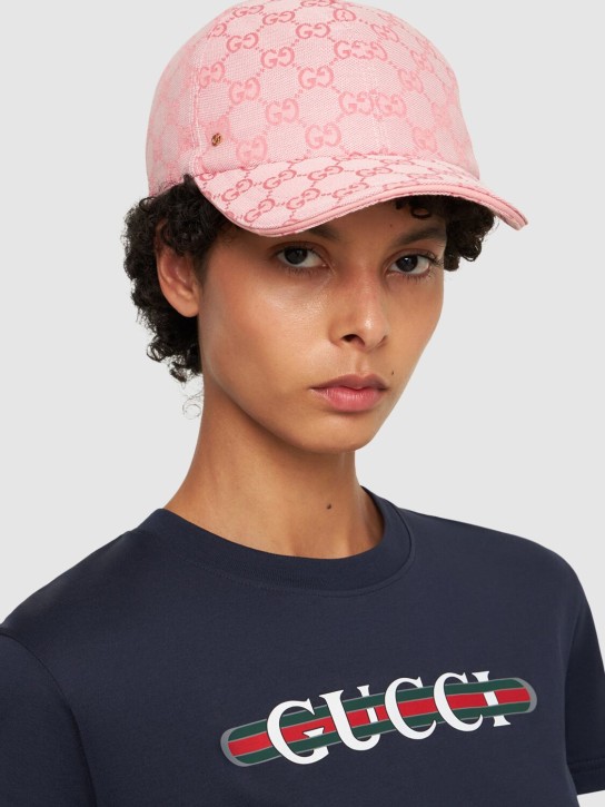Gucci: New GG帆布棒球帽 - Soft Candy - women_1 | Luisa Via Roma