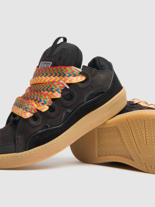 Curb leather sneakers - Lanvin - Men  | Luisaviaroma