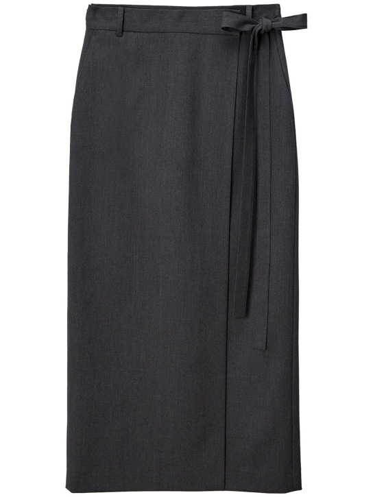 Dunst: Maxi tie skirt - Grey - women_0 | Luisa Via Roma