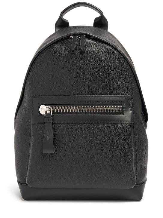 Tom Ford: Buckley soft grain leather backpack - men_0 | Luisa Via Roma
