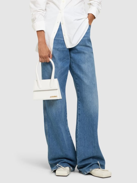 Jacquemus: Le Chiquito Moyen leather bag - White - women_1 | Luisa Via Roma