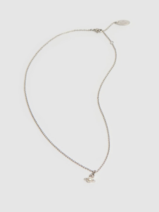 Vivienne Westwood: Halskette mit Kunstperlenanhänger „Balbina“ - Silber - women_1 | Luisa Via Roma