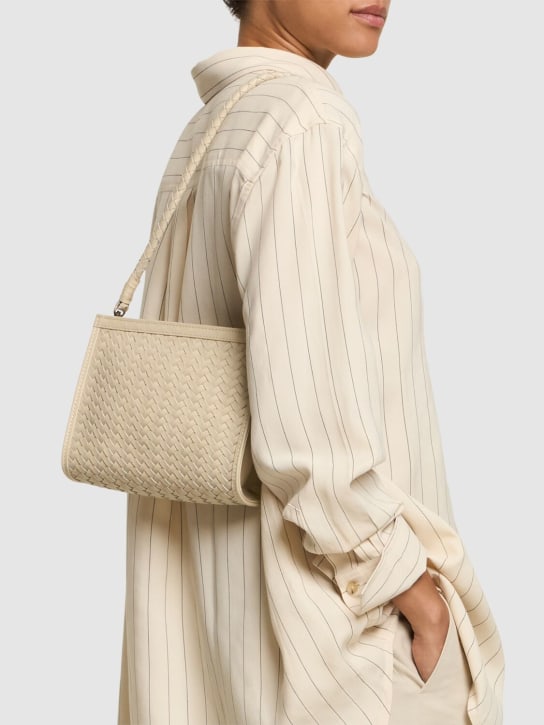 Bembien: Cece leather shoulder bag - Krem - women_1 | Luisa Via Roma