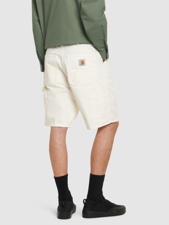 Carhartt WIP: Dearborn canvas single-knee shorts - Wax - men_2 | Luisa Via Roma