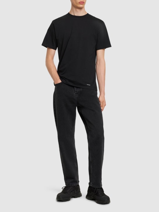 Carhartt WIP: 棉质T恤2件套装 - 黑色 - men_1 | Luisa Via Roma