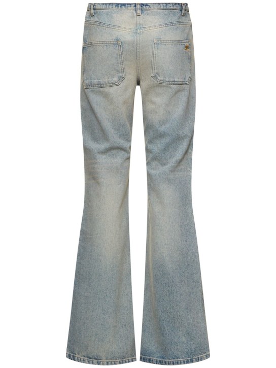 Courrèges: Relaxed denim bootcut pants - women_4 | Luisa Via Roma