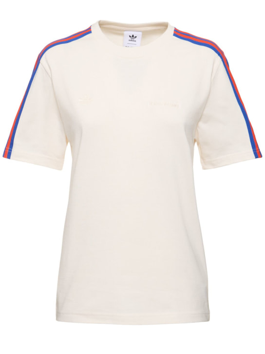 adidas Originals: Wales Bonner Set-in t-shirt - Chalk White - women_0 | Luisa Via Roma