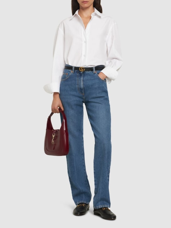 Gucci: Jeans in denim eco bleached - Blue/Mix - women_1 | Luisa Via Roma