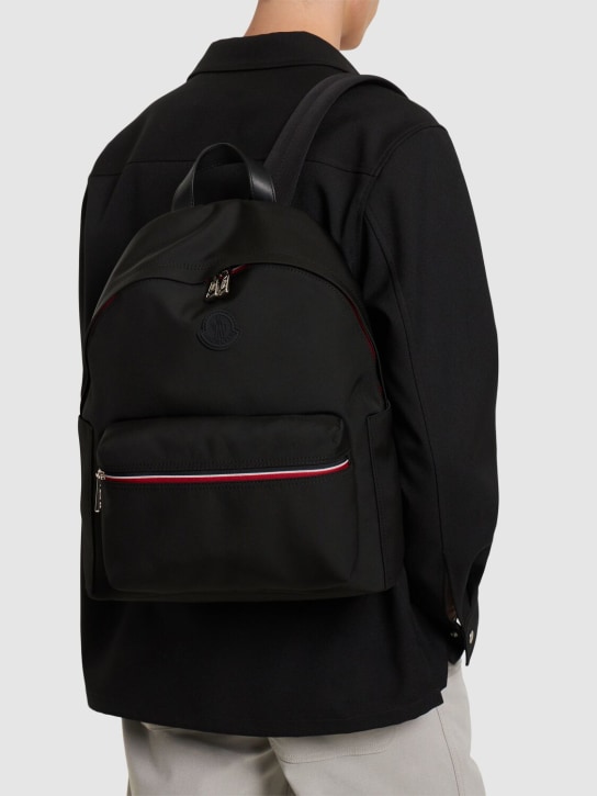 Moncler: New Pierrick nylon backpack - Black - men_1 | Luisa Via Roma