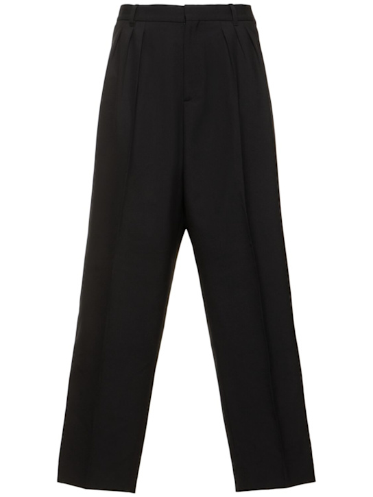 Kenzo Paris: Pleated tailored wool pants - men_0 | Luisa Via Roma