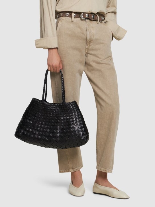 Dragon Diffusion: Big Santa Croce leather tote bag - Black - women_1 | Luisa Via Roma