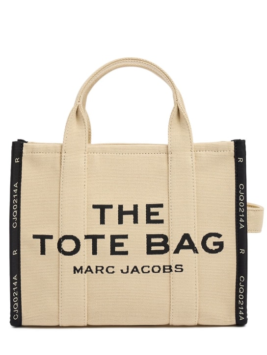 Marc Jacobs: Borsa The Medium Tote in cotone jacquard - Warm Sand - men_0 | Luisa Via Roma
