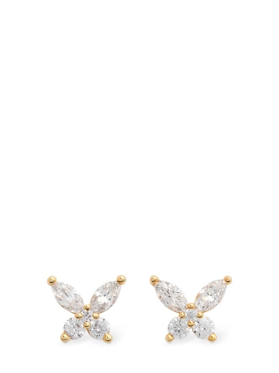 Apm Monaco: Clous d'oreilles en cristaux Lumiere Butterfly - Or/Cristal - women_0 | Luisa Via Roma
