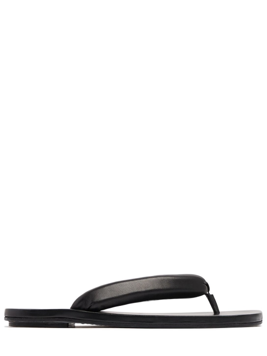 Dries Van Noten: Leather sandals - Black - men_0 | Luisa Via Roma