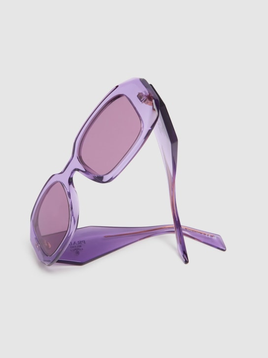 Prada: Square acetate sunglasses - Pembe - women_1 | Luisa Via Roma