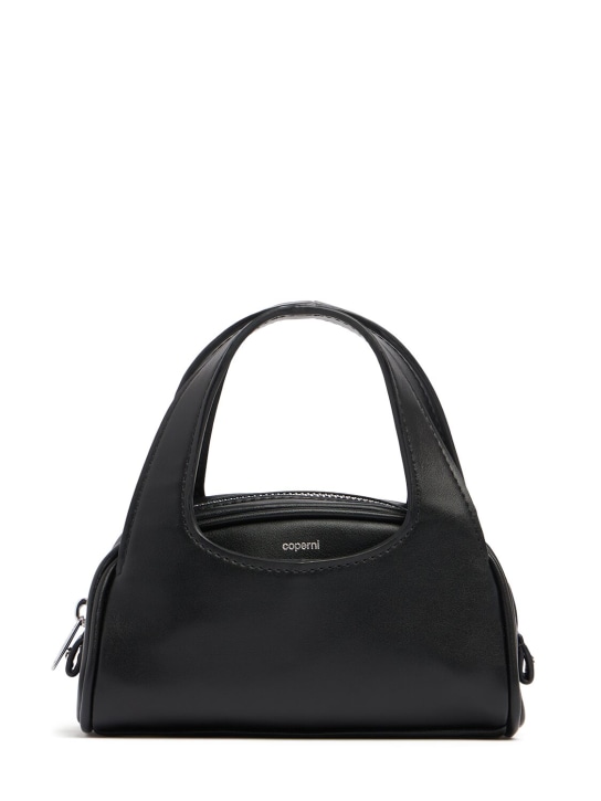 Coperni: Small faux leather top handle bag - Black - women_0 | Luisa Via Roma