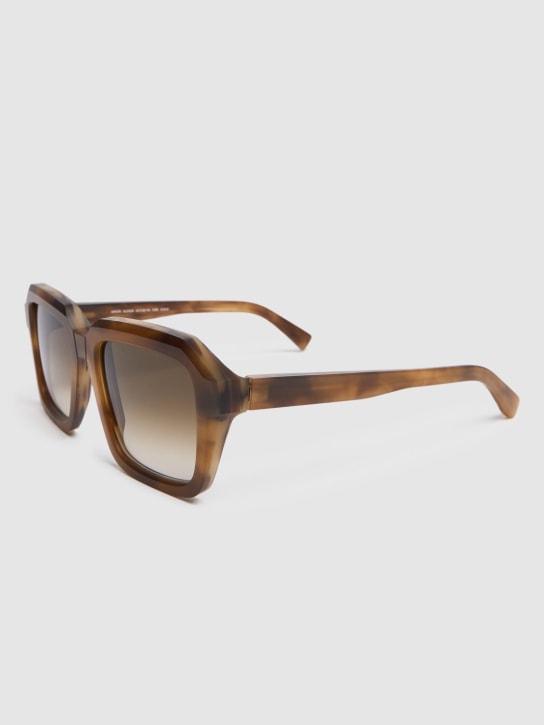 Mykita: Rechteckige Sonnenbrille aus Acetat „Kilenda“ - Raw Brown Gradi - men_1 | Luisa Via Roma
