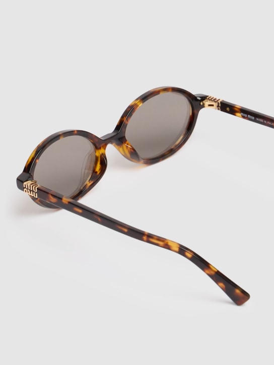 Miu Miu: Occhiali da sole in acetato - women_3 | Luisa Via Roma