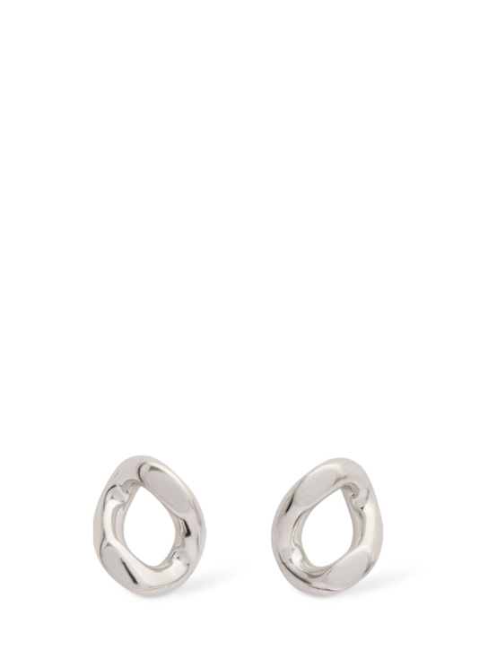 Jil Sander: Small hoop stud earrings - women_0 | Luisa Via Roma