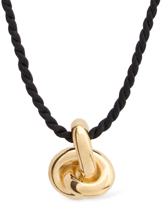 Otiumberg: Mini Cord Knot necklace - Gold - women_0 | Luisa Via Roma