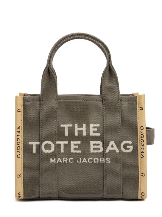 Marc Jacobs: The Small Tote canvas bag - Bronze Green - women_0 | Luisa Via Roma
