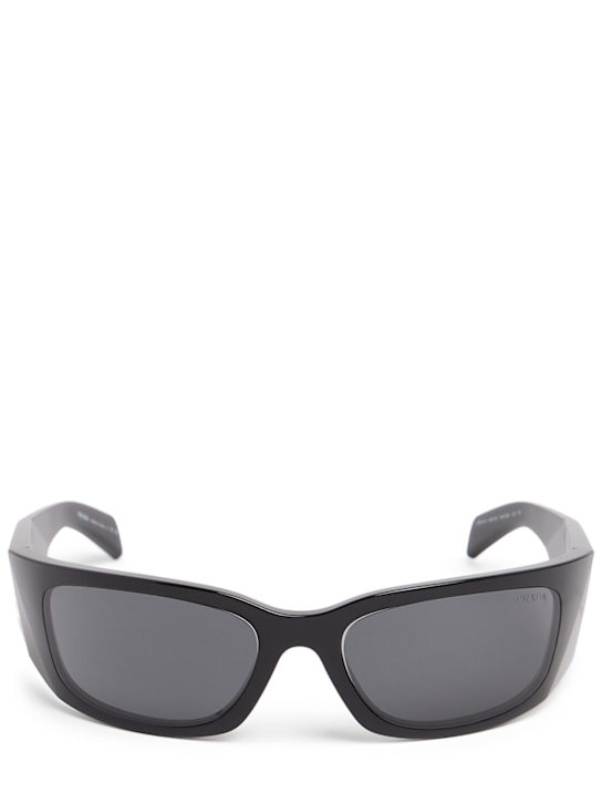 Prada: Square acetate sunglasses - men_0 | Luisa Via Roma