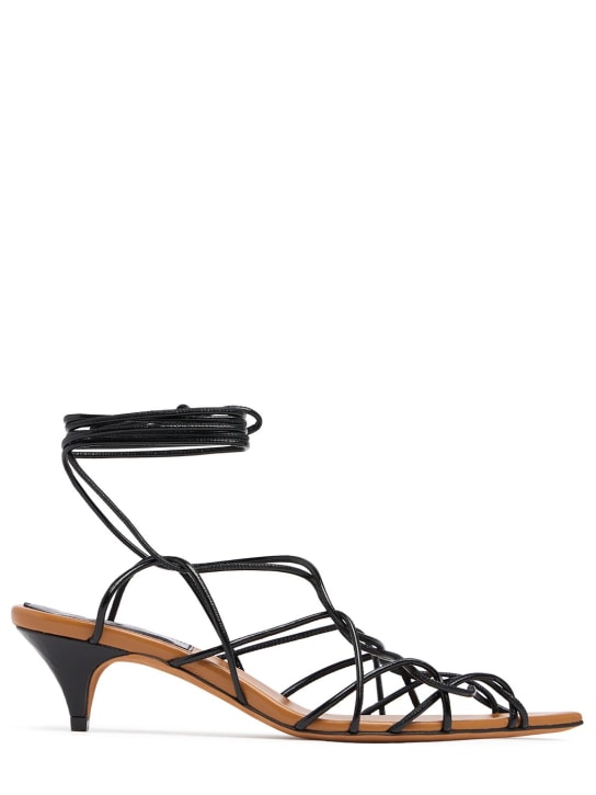 Khaite: 45mm Arden strappy sandals - Black - women_0 | Luisa Via Roma
