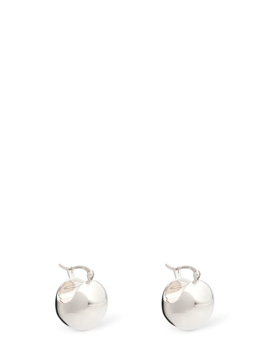 LIÉ STUDIO: The Ingrid hoop earrings - Silver - women_0 | Luisa Via Roma
