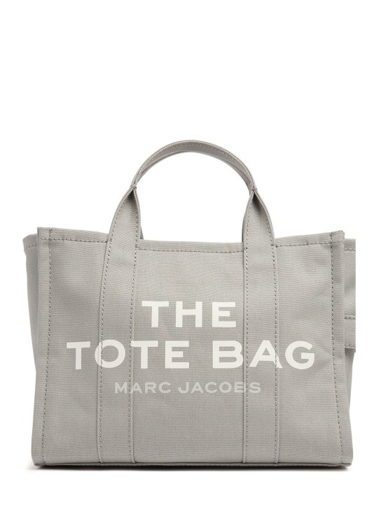 Marc Jacobs: The Medium Tote cotton bag - Wolf Grey - men_0 | Luisa Via Roma