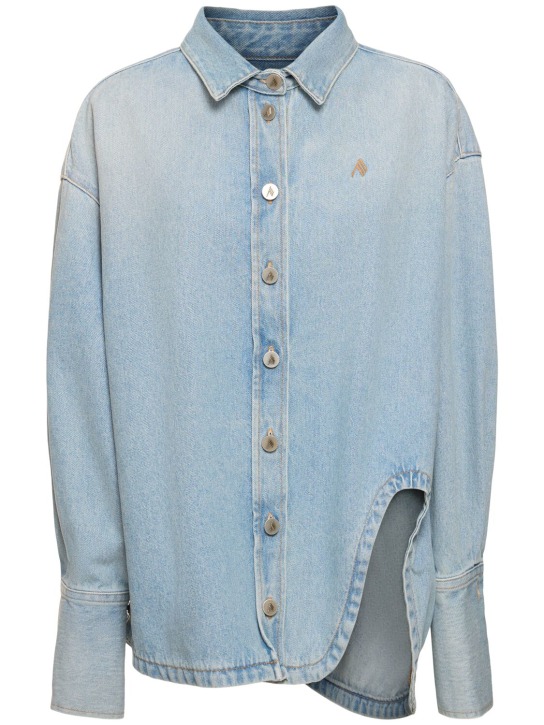 The Attico: Shirt denim jacket - women_0 | Luisa Via Roma